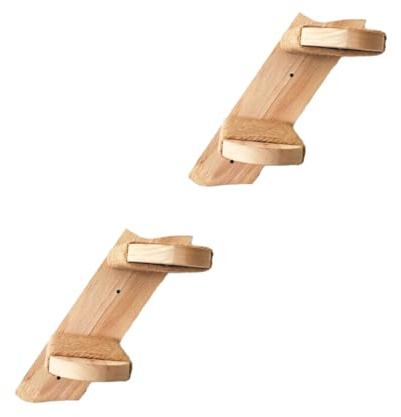 Kletterwand für Katzen 2Pcs Katzentreppe, Katzenleiter Katzenbretter für die Wand, Katzen Wandelemente mit Juteseil, Wandkratzbaum für Katze Klettern Spielen (Kann 15kg Tragen)