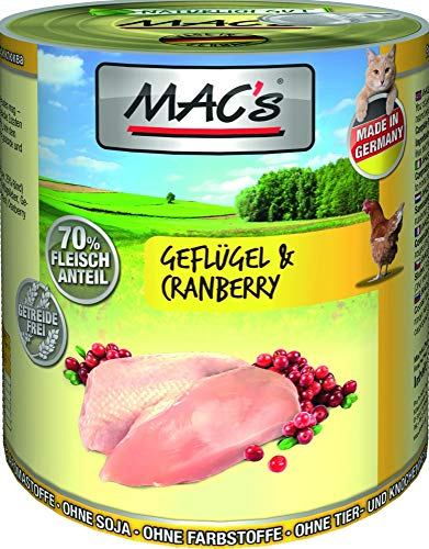 MACs Cat 800g Geflügel & Cranberry Größe 6 x 800g