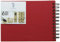 Rössler Papier 1329452361 - S.O.H.O. Wire-O Fotoalbum 195 x 145 mm, 40 offwhite Seiten, Rot, 1 Stück