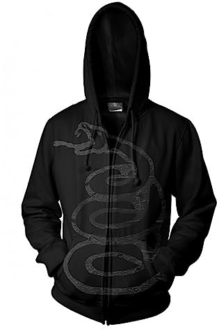 Metallica Black Album Burnished Zip-Jacke/Reißverschlussjacke XL
