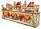 Wichtelstube-Kollektion LED Holz Lichtersockel mit Timer Schwibbogen Weihnachtsdorf Podest mit Timer schwibbogen Schwippbogen