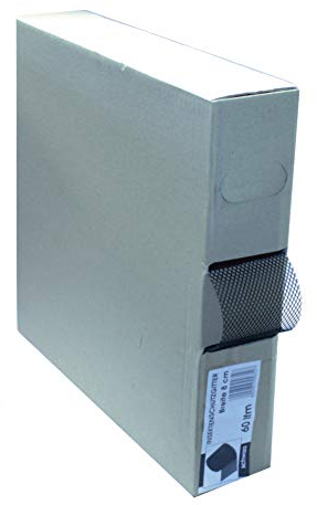 HAUS & DACH Lüftungsband Insektenschutzgitter, PVC, 5 cm x 60 m, Schwarz