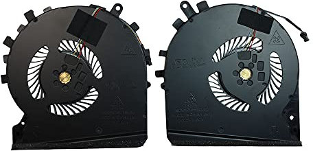 Power4Laptops Ventilador para Ordenadores portátiles (Par) Compatible con HP Pavilion 15-dk0017ns