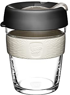 KeepCup Brew, Reusable Glass Cup, Medium 12oz/340mls, Qahwa