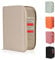 DELOA ® U-Heft, Reiseunterlagen & Familien Organizer - 3 in 1 Dokumententasche mit Fach für Impfpass und Reisepass in Saffiano Kunstleder (Taupe)