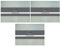 YöL Pack of 6 Reversible Placemats Two Tone Grey Sage Green Dinner Table Plate Food Surface Protector