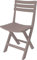 Spetebo Kunststoff Klappstuhl 80 x 45 cm - braun - Garten und Balkon Bistrostuhl klappbar - Gartenstuhl Campingstuhl Outdoor Faltstuhl für Garten Balkon Terrasse