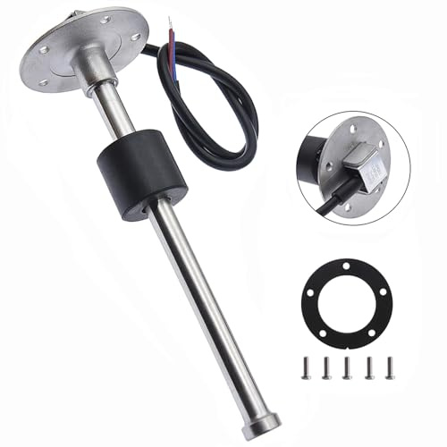 Geloo Sensor de Nivel de Combustible, Barco Marino Remitente de Combustible del Coche Sensor de Nivel de Agua Combustible Medidor de Agua 0~190 ohm 225MM