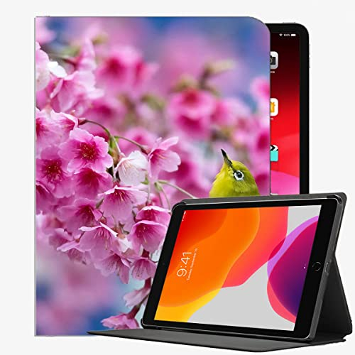 YENDOSTEEN Case Designed for iPad Pro 9.7 inch,Japanese Sakura Cherry Flowers Bird Case Slim Shell Cover For iPad Pro 9.7