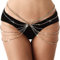 Carufin Party Kristallkette Taille Mehrschichtige Quaste Oberschenkel Körperketten Sexy Bikini Kette Schmuck Einstellbare Accessoires für Frauen Mädchen (Gold)