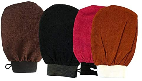 1 guante exfoliante marroquí caliente Kessa Scrub Guante Preparación Durable Guantes Ducha Scrub Body Mitt Masaje Facial Tan