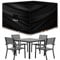 Futura Premium Square Garden Furniture Covers Waterproof 200x200x90cm, Heavy Duty 600D Oxford Fabric Outdoor Table, Patio & Rattan Garden Furniture Covers, PVC Lined, Air Vents and UV Safe