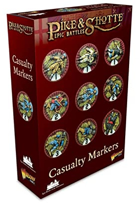 Pike & Shotte Epic Battles Casualty Markers - Highly Detailed Miniatures for Tabletop Wargaming