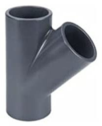 Té égal PVC pression 45° Ø 50 mm - Fitt
