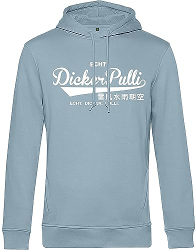 Bio Kapuzen-Pullover: Dicker Pulli - Lustiger Pullover - Lustiges Geschenk für Männer und Frauen - Hoodie mit Spruch - Lustiger Apres Ski Pullover Pulli - Unisex Hoodie (L Blue Fog)