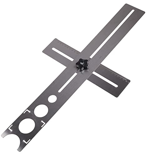 Multifunktionale Stahl Keramik Fliesen Loch Locator Lineal 360 Grad Einstellbare Stanzen Hand Messen Werkzeuge 600mm Bohren Werkzeuge für Keramik