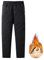 ZGSYH Pantaloni da Neve Unisex, Pantaloni da Neve Impermeabili Foderati in Pile Taglie Forti 2024, Pantaloni da Neve Casual da Sci, Pantaloni Sportivi Caldi per Uomo e Donna (Colore : Black2, Size :