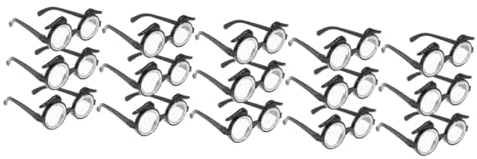 ifundom 15 Stk Schwarzes Brillengestell Urlaubskostüm Brille Alvin Und Das Chipmunks-kostüm Augenbrauen Brille Ney Neues Jahr Streifenhörnchenohren Clownsnase Plastik Kind Kleidung Gläser