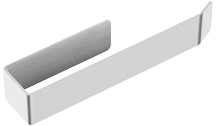 Porte Serviette Salle de Bain sans Perçage, Acier Inoxydable Porte-Serviette Auto-Adhésif, Porte Serviettes Murale, pour Salle de Bain et Cuisine, Design Moderne (20cm, Argenté)