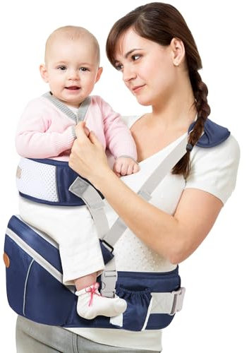 Siège de hanche pour bébé, tabouret ergonomique pour enfant avec sangle réglable, poche souple, porte-hanches pour nouveau-nés et tout-petits