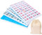 eurNhrN Mahjong Set chinesisches Mahjong -Spiel Set 144 Mahjong Fliesen Solid Structure Mini Mahjong Set mit 2 Würfel ＆ Lagerbeutelspielen Waren
