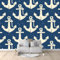 Murale Photo Papier Peint 300 x 210 cm Décoration Intissé Tableaux Poster Muraux Tapisserie Ancre panoramique Chambre Paysage Déco Salon Bleu marine Maison Décorative Tenture Appartement