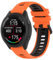 FiiMoo Ersatzarmband Kompatibel mit Garmin Venu Sq 2/Venu Sq/Venu 2 Plus/Garmin Vivoactive 5/Forerunner 165/245 Ersatz Silikon Sport Armbänder, 20mm Verstellbare Armband, Ersatz Uhrenarmband-Orange