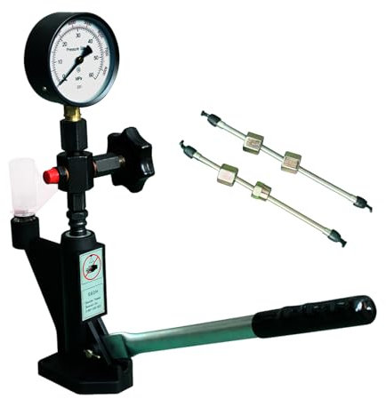 AOMIKITSTU Einspritzdüse Prüfgeräte, Einspritzdüsen Tester, Diesel- Einspritzer-Düsentester 600 Bar, 16×14.5×8in (406×368×203mm) Einspritzdüse Prüfgeräte für Verschiedene Tests und Prüfungen