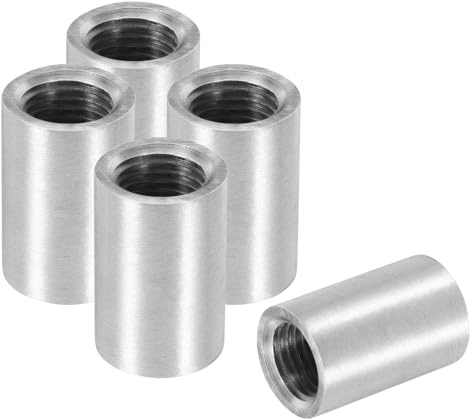 PATIKIL 5 Paquet 1/4 NPT Femelle Soudure Couplage 304 Acier Inox | Bonde Raccords Connecteur pour Tuyau Carburant Réservoir, Fileté Demi Couplage Soudé