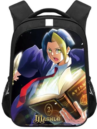 Jilijia Mashle: Magic and Muscles Rucksack, Mash Burnedead Anime, bedruckte Schultasche, Kinder, Anime-Rucksack, lässiger Tagesrucksack, Büchertasche für Mädchen, Jungen, Teenager, Finn Ames,