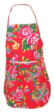 OFFSCH Schürze Mit Tasche Für Damen Küche Kochen Wiederverwendbare Haushaltsschürze Weiße Schürze Als Kochutensilien