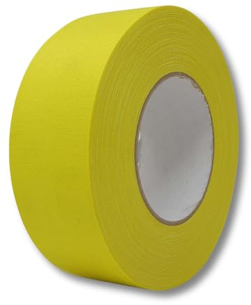 gws Rohgewebe Gewebeband 21541 – 50m x 50mm, gelb – Reißfestes Gewebeband für Markierungen, Kabelschutz und kreative Projekte – UV-beständig, stark haftend, ideal für Industrie und Haushalt