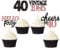 24 Pcs Glitter 40th Birthday Cupcake Toppers for Celebrating Forty Years Old Birthday Party Decorations for 40th Anniversary Party Supplies (Black&Rose Gold)