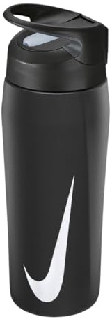 NIKE SS HyperCharge London Straw 710ml Bottiglia Running Cannuccia Rimovibile Acciaio Inox Unisex Nero NAN0001066_034