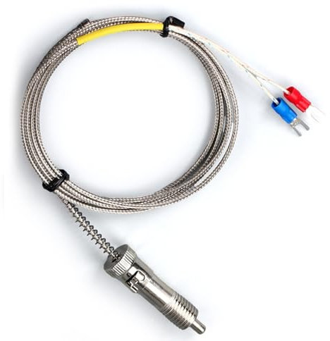 ANMITI Kesseltemperatur Controller Clip Long Sonde K Typ Thermoelement Für Genaue Überwachung Von Heimheizsystemen Sensoren