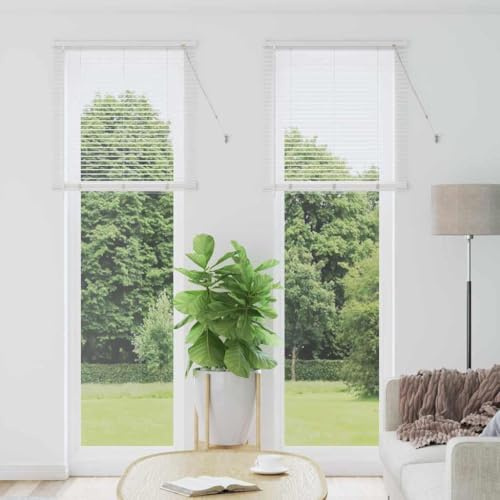 Moderne Aluminium-Jalousien für den Innenbereich, verstellbare Lichtsteuerung und Privatsphäre, Montage außen, einfache Reinigung, horizontale Lamellen