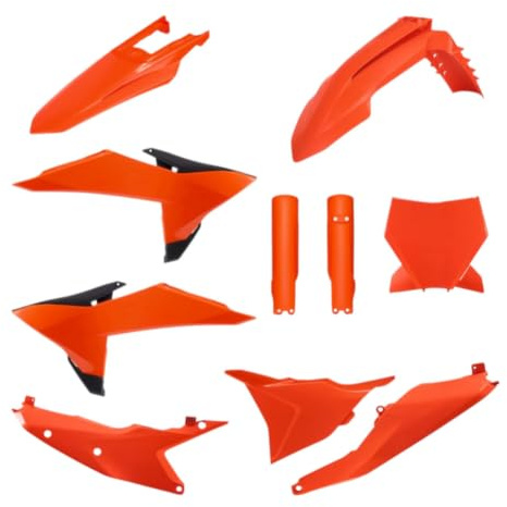 POLISPORT 91613 - Komplettes Plastik-Kit für KTM SX/SXF/XC 25' - mit perfekter Passform und OEM-Qualität für Offroad-Einsatz, Farbe OEM