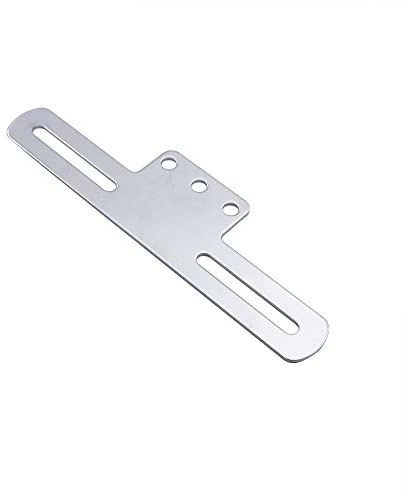 Tail Tidy Black/Chrome Universal Motorcycle License Plate Holder Support Rear Tail Light Bracket Mount(Chrome)