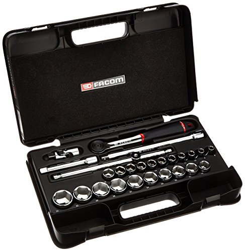 FACOM S.161-4P6 1/2 Metric 6-Point Socket Set, 26 Pieces