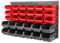 KCT 32 Pcs Wall Mount Storage Board Organiser Garage DIY Bin Panel Rack