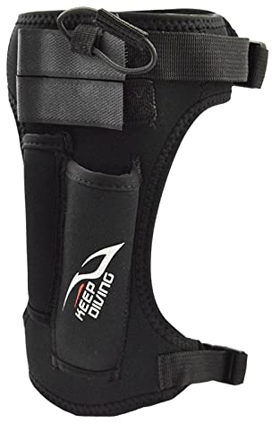 SM SunniMix Diving Sheath Thigh for Leg, Arm, BCD, with Adjustable Buckle Strap, One Size, Black