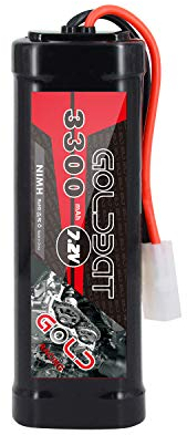 RC Battery NiMH Battery Pack 3300 mAh 7.2 V Battery Battery for RC Cars Aeroplane Helicopter Boat Buggy Model Construction Cars Aeroplane Toy (1 Pack)