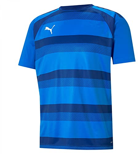 PUMA Unisex Kinder Teamvision Jersey Jr Shirt, Electric Blue Lemonade-limoges-puma White, 164 EU