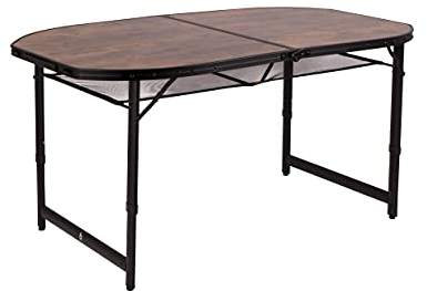 Bo-Camp Camping Koffer Tisch Woodbine Klapptisch Falttisch Klappbar Alu 3 Höhen