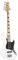 J & D JB Vintage 1975 5-String Electric Bass (White) - Basso elettrico a 5 corde