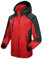 donhobo Damen Wanderjacke Outdoor Jacke Leichte Übergangsjacke Winddichte Jacke Wasserdicht Regenjacke Atmungsaktiv Funktionsjacke mit Abnehmbarer Kapuze (Rot, M)