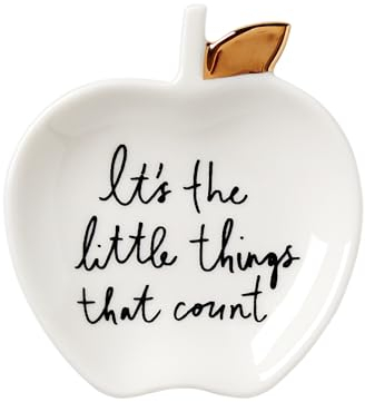 kate spade new york Charmed Life Apfel-Ringschale, Weiß