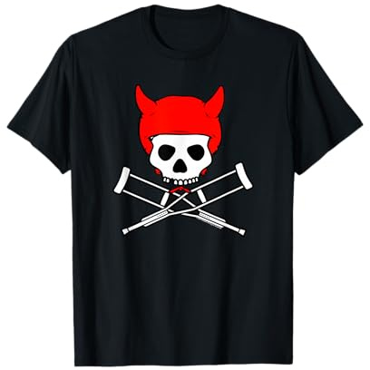 Jackass Devil Horns Skull & Crossbones Logo T-Shirt