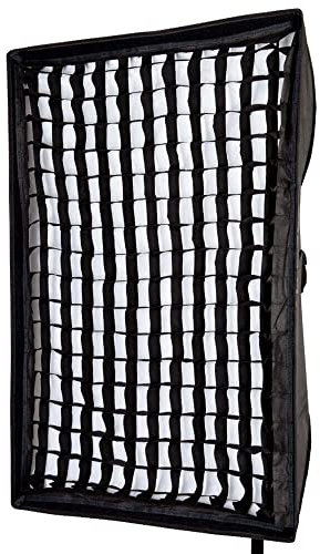 Pixapro 60x90cm 2x3ft Rectangle Grid Bowens S Fit Softbox Rectangular Honeycomb Studio Photo Shooting Diffuser Box With Egg Grates Soft Lightbox for Portrait Product Photography (60x90cm)