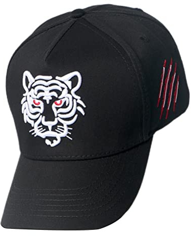Alomejor Bestickter Baseball-Sonnenhut mit Tier-Tiger, Coole Hip-Hop-Baseballmütze für Männer und Frauen, Sportfan